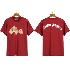 Palm Angels Headless Bear Graphic T-Shirt - Burgundy