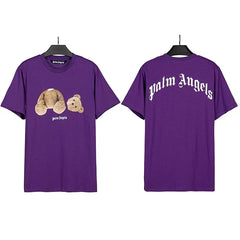 Palm Angels Headless Bear Graphic T-Shirt - Purple