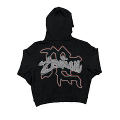 Mixed Emotion Angel Graphic Full Zip Hoodie