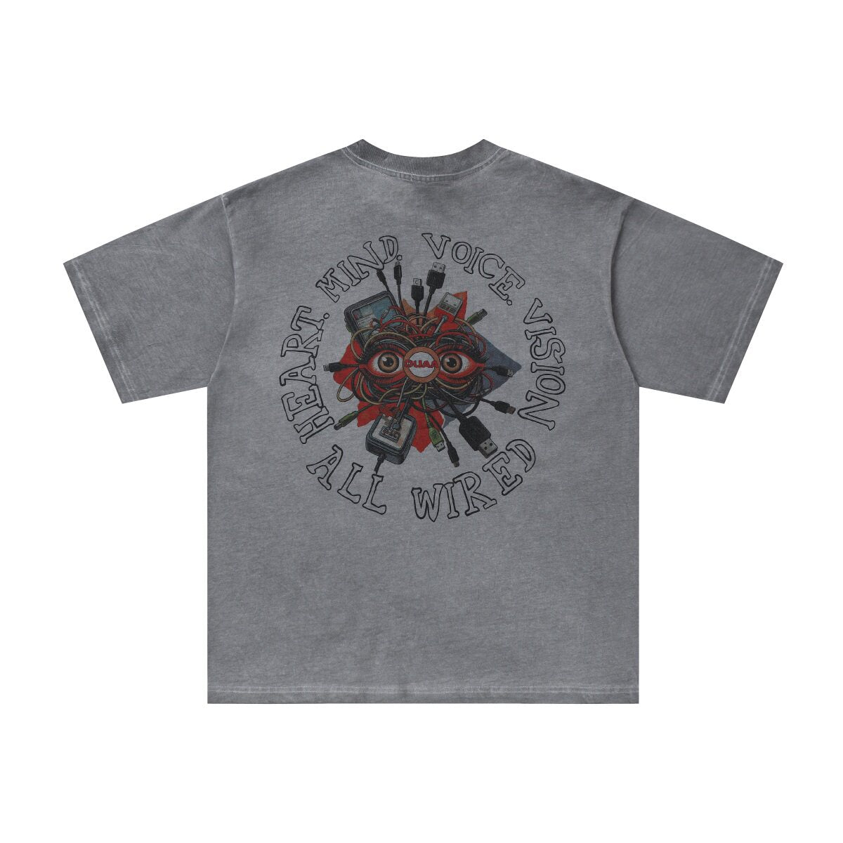 Duaa All Wired Anatomy Graphic Rhinestone Short Sleeve Tee