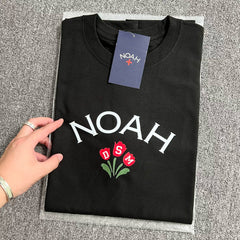 NOAH BWCJ 2024 Loose Crew Neck Couple Long Sleeve Cotton T-shirt
