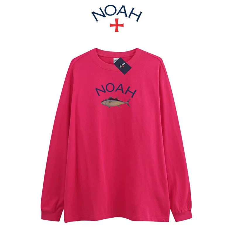 NOAH NYC CORE 1st Gen Cross Logo Unisex Crew Long Sleeve Tee