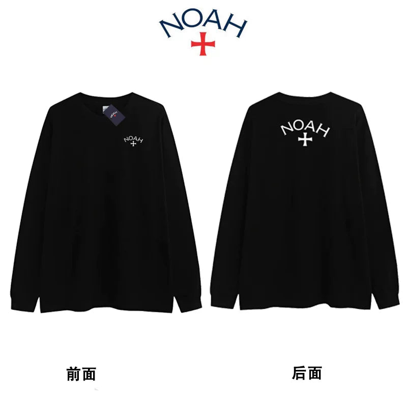 NOAH BWCJ Loose Cross Couple Heavy Cotton Long Sleeve Base Shirt