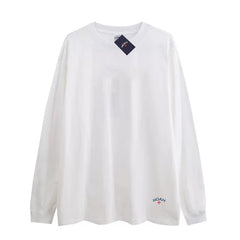 NOAH BWCJ Loose Small Cross Logo Couple Cotton Long Sleeve Base Tee