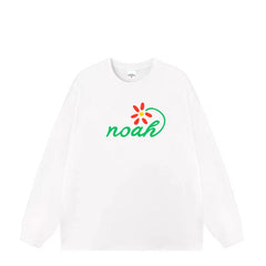 NOAH 2025 Loose Heavy Cotton Couple Long Sleeve Base T-shirt