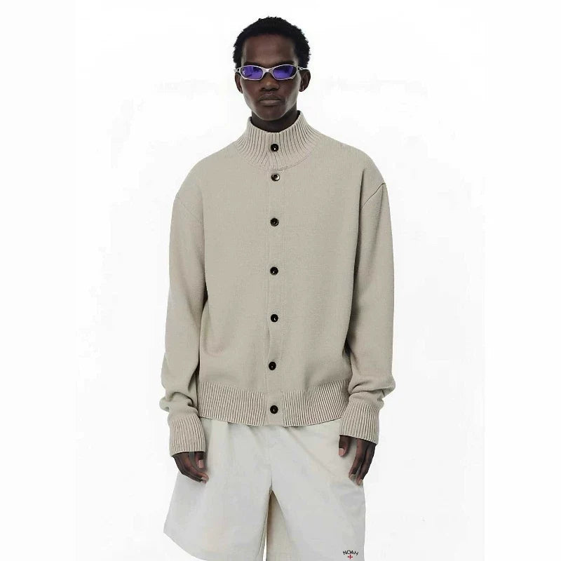 NOAH MARS Vintage Button Knit Cardigan Men Warm Autumn Winter Jacket