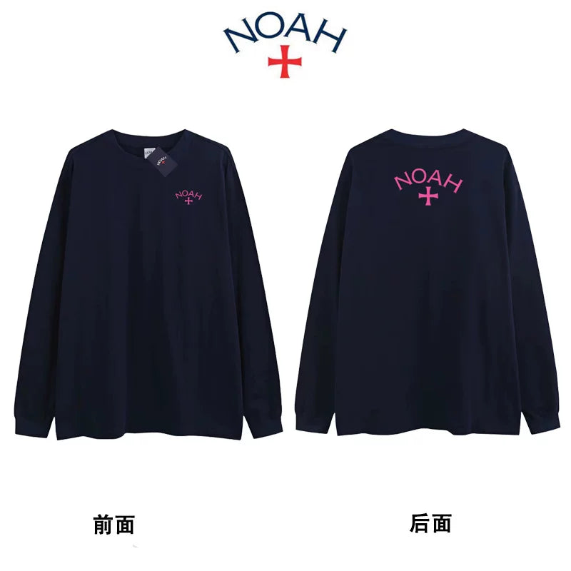 NOAH BWCJ Loose Cross Couple Heavy Cotton Long Sleeve Base Shirt