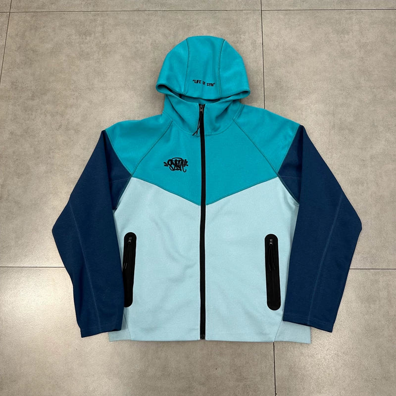 Syna World Tech Fleece Full-Zip Hoodie (Teal)