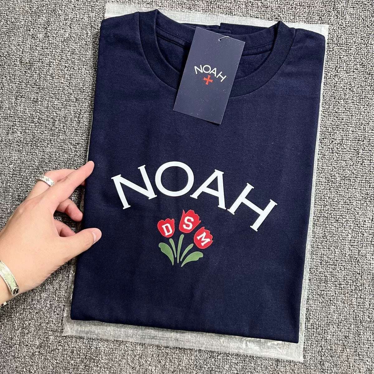 NOAH BWCJ 2024 Loose Crew Neck Couple Long Sleeve Cotton T-shirt
