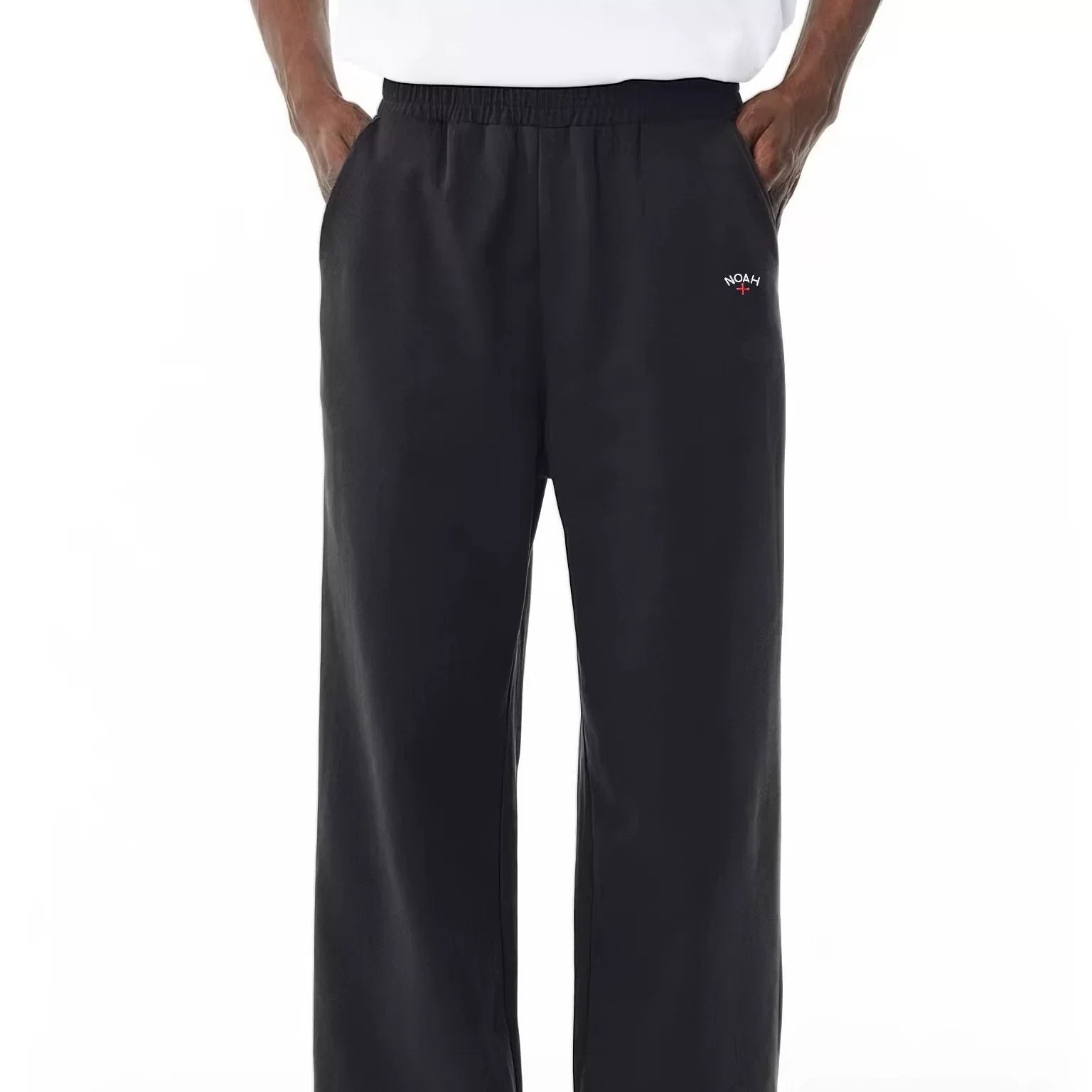 NOAH MARS Logo Embroidered Cross-Shape Micro Flared Pants