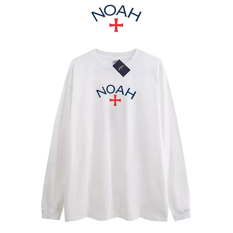 NOAH NYC CORE 1st Gen Cross Logo Unisex Crew Long Sleeve Tee
