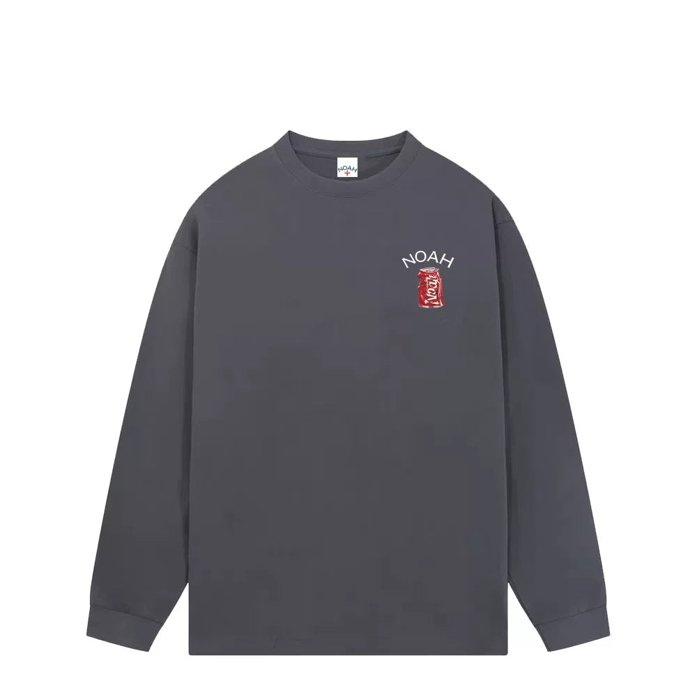 NOAH Cola Logo Pure Cotton Unisex Long Sleeve Tee Autumn