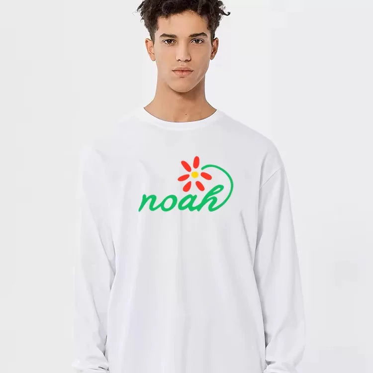 NOAH Heavy Cotton Unisex Long Sleeve Tee Autumn Loose Couple Base Top
