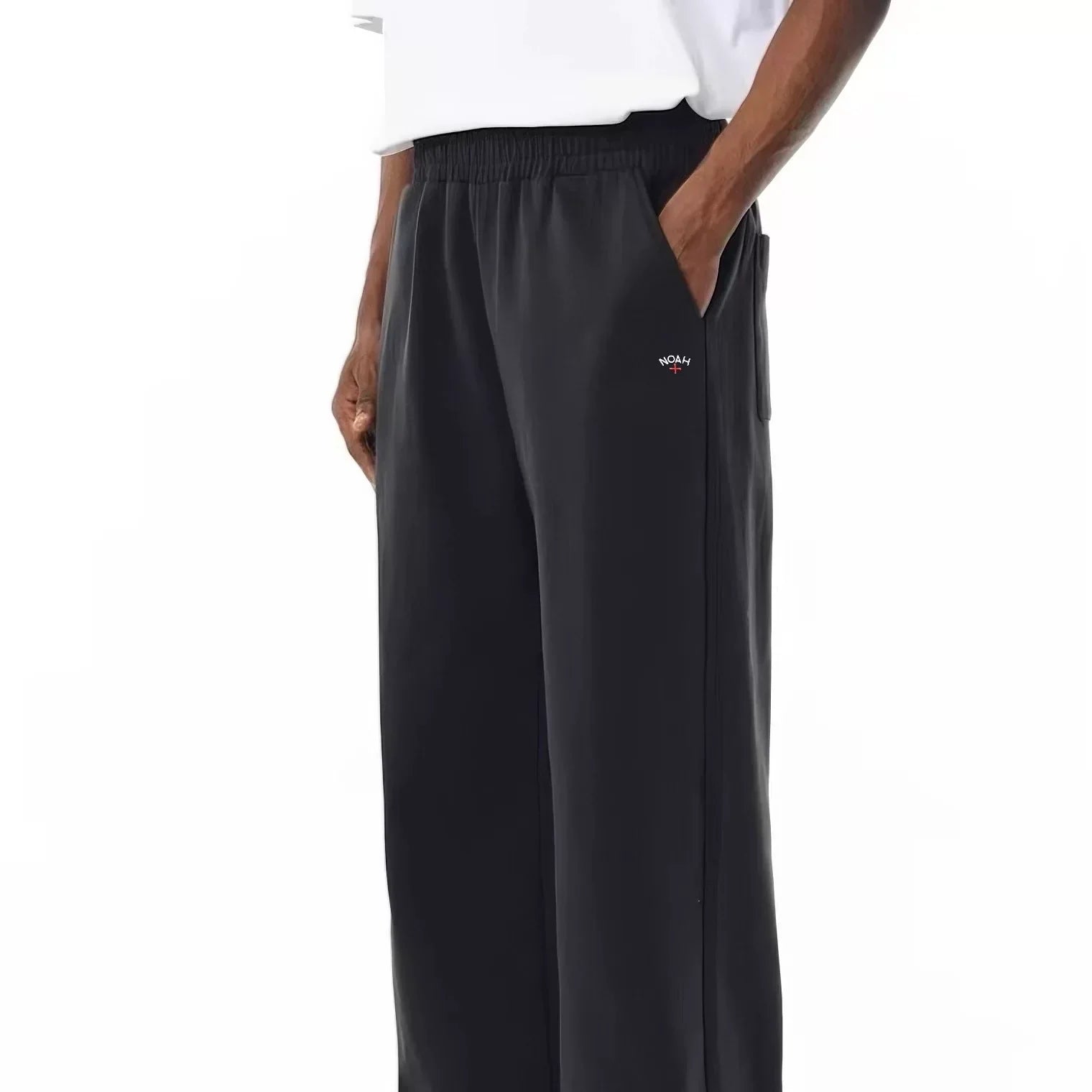 NOAH MARS Logo Embroidered Cross-Shape Micro Flared Pants